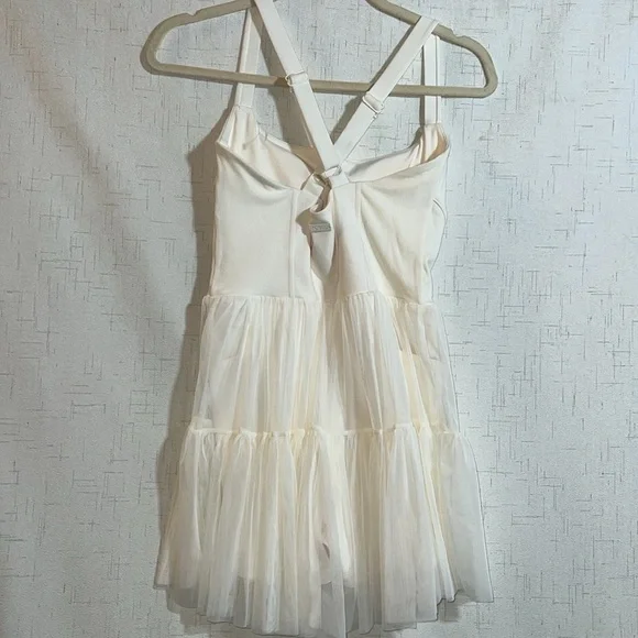 POPFLEX Corset Pirouette Dress - Cream Athletic Dress Size XS - Picture 2 of 8
